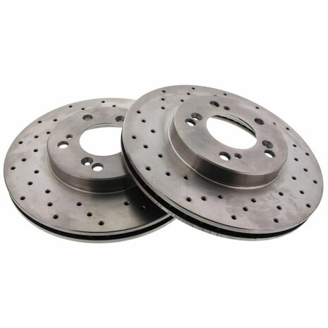 Disques de frein avant (282mm / 5x114,3) - Perc&eacute;s Brakemax Honda