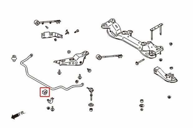 Stabilisatorgummi vorn NISSAN S14/S15 28M Hardrace