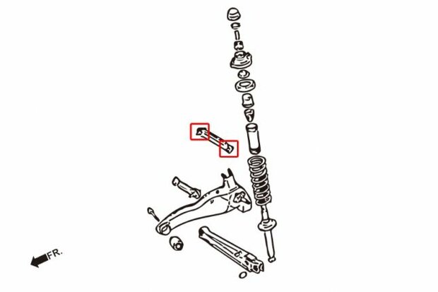 Querlenkergummis oben hinten MITSUBISHI LANCER/VIRAGE/EVO1-3 Hardrace