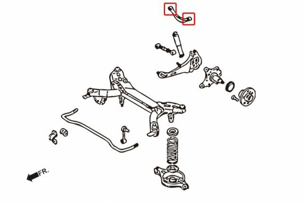 Querlenkergummis oben hinten MAZDA 6 02-08 GG-GY Hardrace