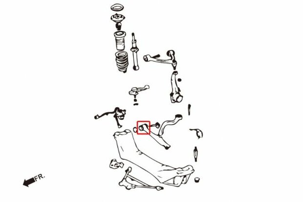 Querlenkergummis unten vorn LEXUS GS300 01-05 Hardrace