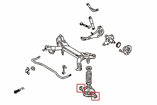 Querlenkergummis unter hinten MAZDA 6 02-08 GG-GY Hardrace