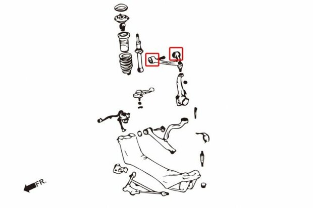 Querlenkergummis oben vorn LEXUS GS300 98-05 Hardrace