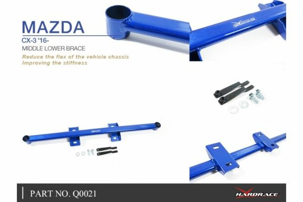 Br&uuml;cke unter Mitte MAZDA CX-3 &#039;16 Hardrace