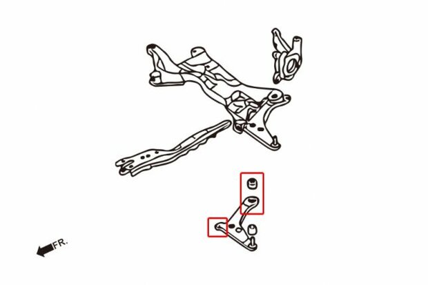 Querlenkergummis unten vorn MITSUBISHI LANCER/VIRAGE 01-/LANCER 06-/OUTLANDER 06 Hardrace