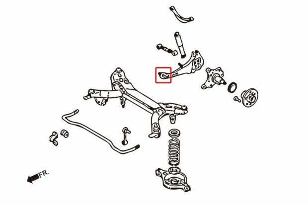 L&auml;ngslenkergummis hinten MAZDA 6 02-08 GG-GY Hardrace