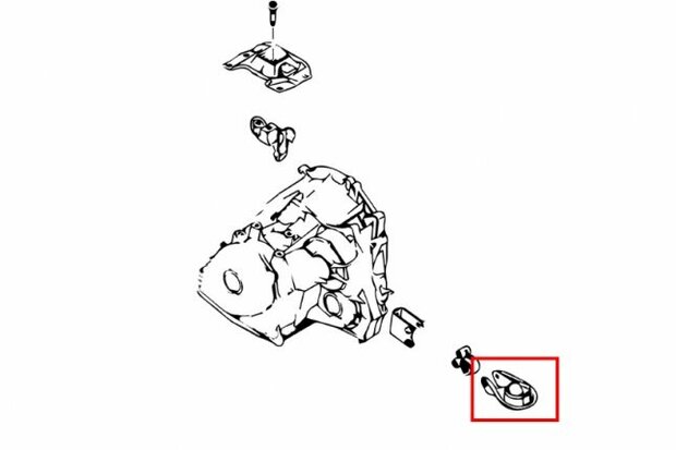 verst&auml;rkte Getriebehalterung MAZDA 3 2.0/2.3/FOCUS MK2/2.5 ST Hardrace