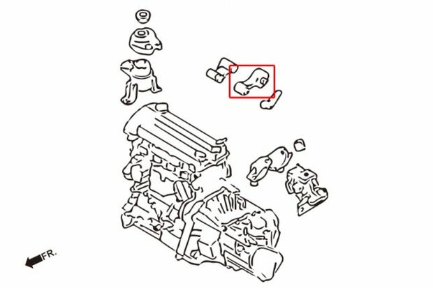 verst&auml;rkte Motorhalterung MAZDA 6 Hardrace