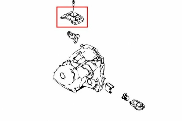 Motorhalterung links Mazda 3 5 Hardrace