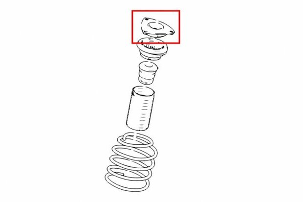 verst&auml;rkter Federteller vorn MAZDA FOCUS MK2/3STRUT Hardrace