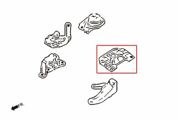 Motorhalterung links MAZDA 3 10- BL3FW Hardrace