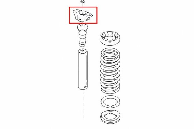 verst&auml;rkter Federteller hinten MAZDA FOCUS MK2/3STRUT Hardrace