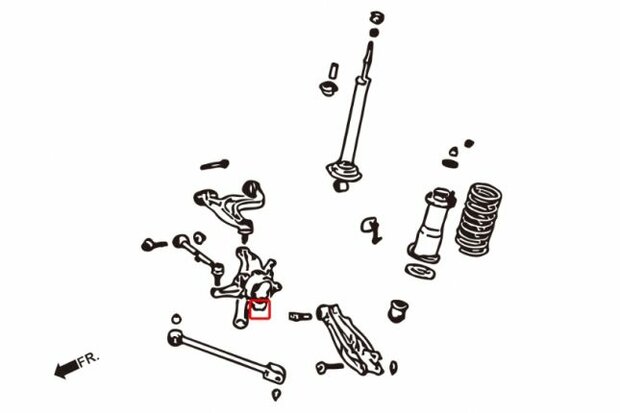 Hinterachsbuchsen (Lagerbuchsen) LEXUS IS200/300/GS300/400 Hardrace