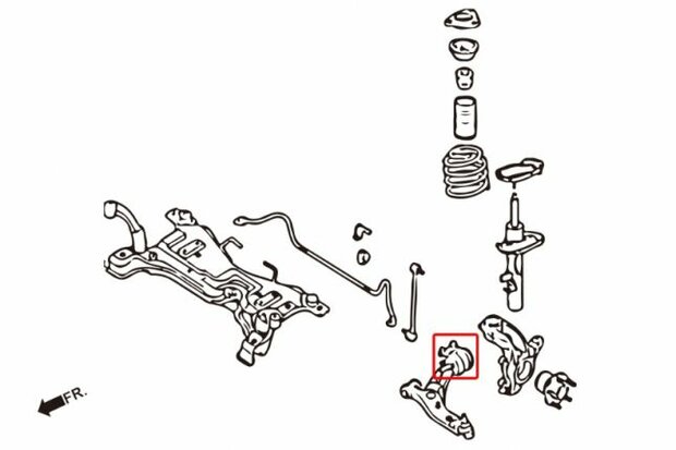 Querlenkergummis unten vorn MAZDA FOCUS MK3 &#039;11-/ 3 BL &#039;08-/ KUGA MK2 &#039;12-/ ESCAPE MK3 &#039;12 Hardrace