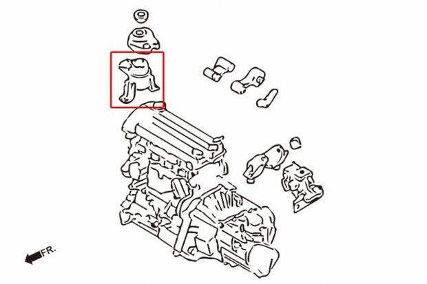 verst&auml;rkte Motorhalterung MAZDA 6 02-08 GG-GY Hardrace
