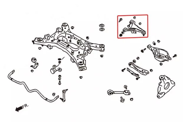 Sturzkit oben hinten INFINITI FX35 S51 08- Hardrace