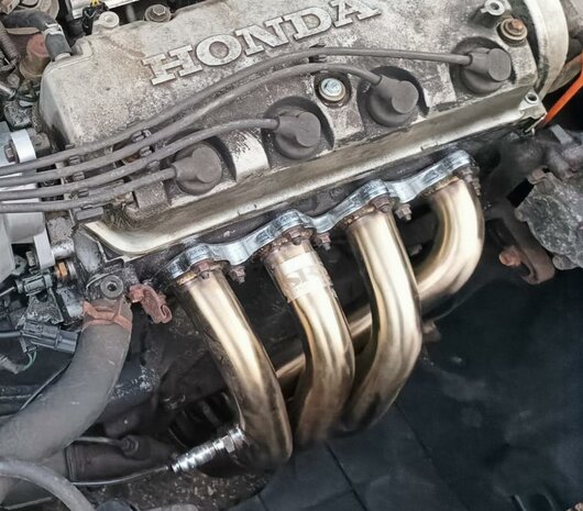 Verteiler 4-2-1 Edelstahl SRS Honda Civic CRX Del Sol D-series