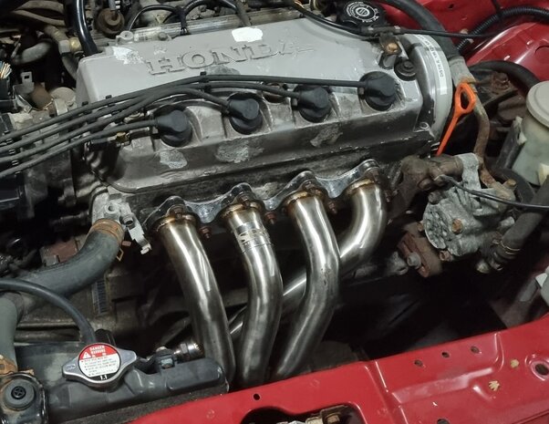 Verteiler 4-2-1 Edelstahl SRS Honda Civic CRX Del Sol D-series