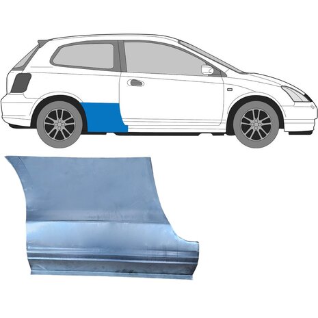 Droite Panneau de r&eacute;paration d'aile arri&egrave;re Honda Civic