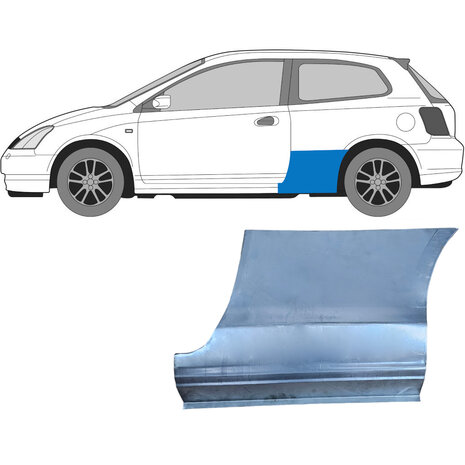 Left Rear wing repair panel  Honda Civic