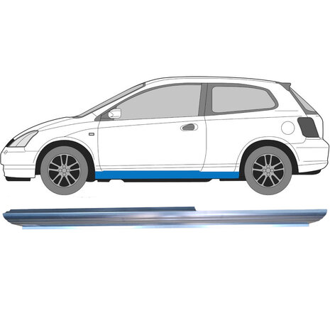 Links Schweller-Reparaturblech Honda Civic