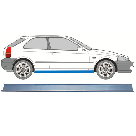 Panneau de r&eacute;paration de seuil Honda Civic