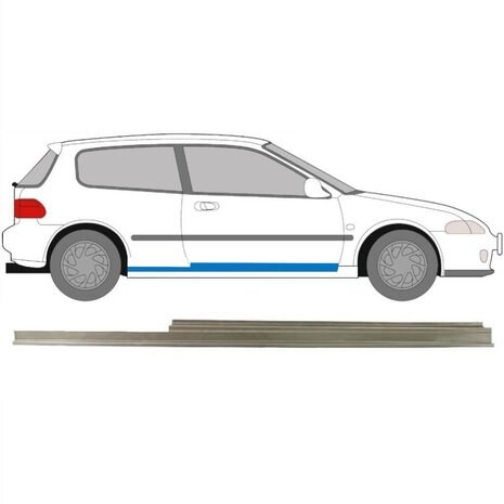 Rechter Dorpel reparatiepaneel Honda Civic