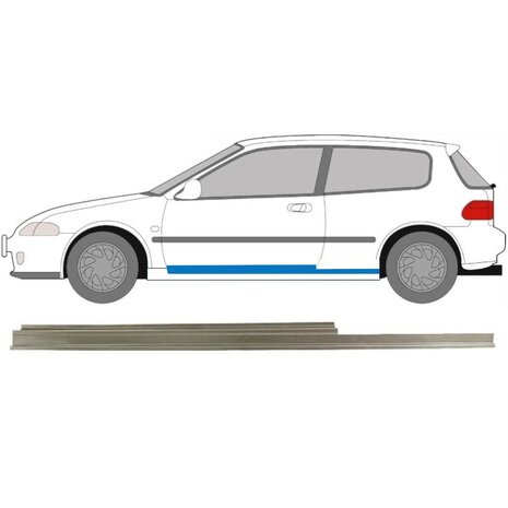 Gauche Panneau de r&eacute;paration de seuil Honda Civic