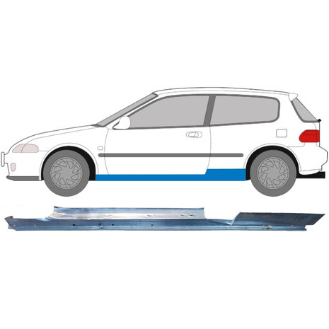Links Schweller-Reparaturblech Honda Civic 92-95
