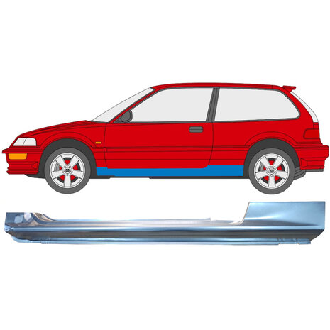 Gauche Panneau de r&eacute;paration de seuil complet Honda Civic