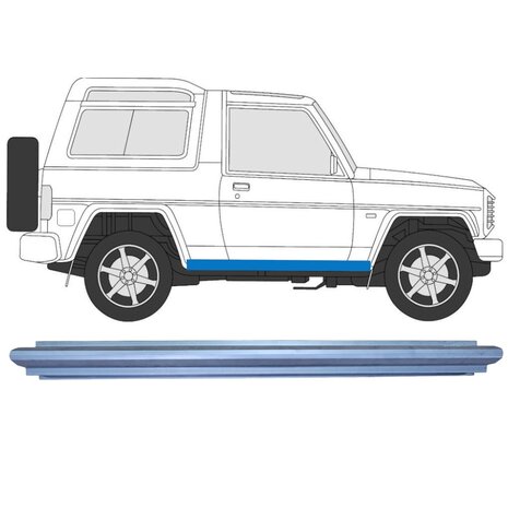 Schweller-Reparaturblech Daihatsu Feroza Fourtrak Rocky