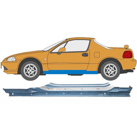 Links Schweller-Reparaturblech Honda Del Sol