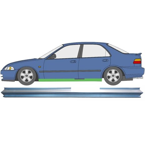 Links Schweller-Reparaturblech Honda Civic