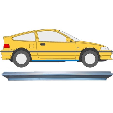 Rechts Schweller-Reparaturblech Honda CRX