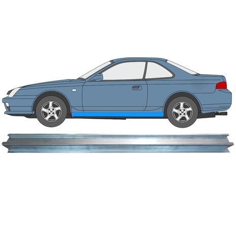Gauche Panneau de r&eacute;paration de seuil Honda Prelude