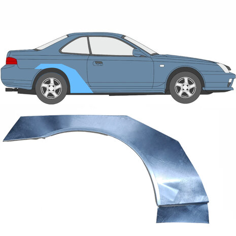 Rechts Reparaturblech f&uuml;r Heckfl&uuml;gel Honda Prelude