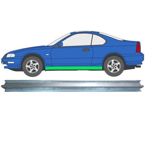 Gauche Panneau de r&eacute;paration de seuil Honda Prelude