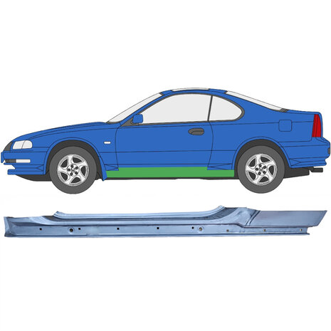 Gauche Panneau de r&eacute;paration de seuil complet Honda Prelude