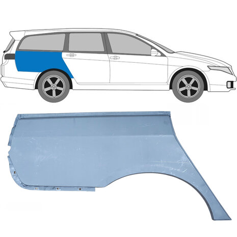 Droite Panneau de r&eacute;paration d'aile arri&egrave;re Combi Honda Accord