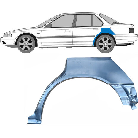Links Reparaturblech f&uuml;r Heckfl&uuml;gel Honda Accord