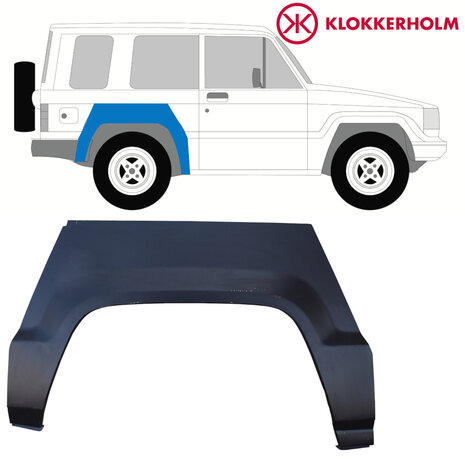 Rechts Reparaturblech f&uuml;r Heckfl&uuml;gel Isuzu Trooper