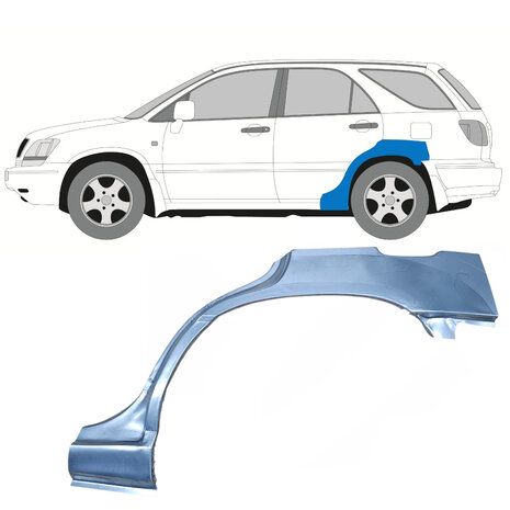 Links Reparaturblech f&uuml;r Heckfl&uuml;gel Lexus RX300