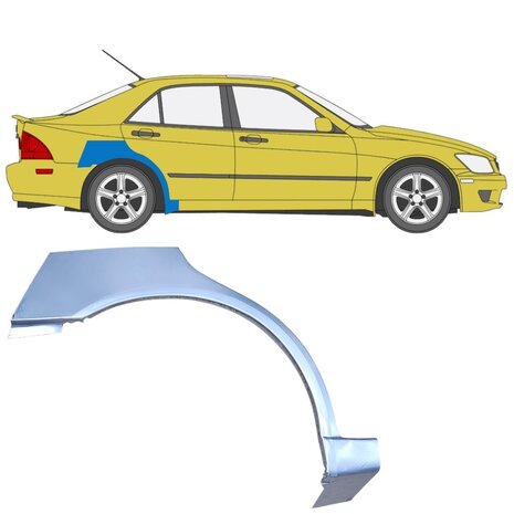 Rechts Reparaturblech f&uuml;r Heckfl&uuml;gel Lexus IS200