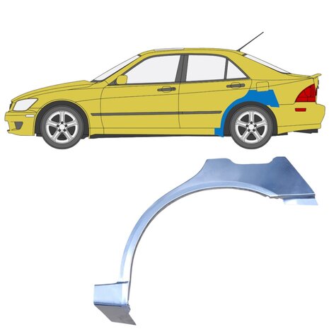 Links Reparaturblech f&uuml;r Heckfl&uuml;gel Lexus IS200