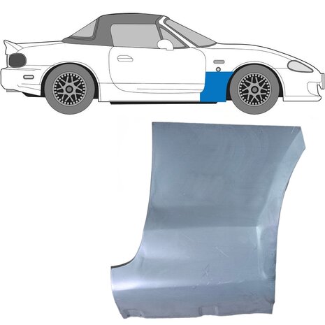 Rechts Reparaturblech f&uuml;r Frontkotfl&uuml;gel Mazda MX-5