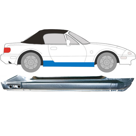 Rechts Reparaturblech f&uuml;r Schweller Mazda MX-5