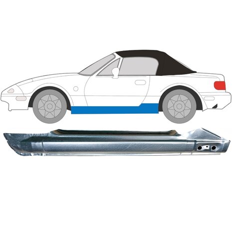 Links Reparaturblech f&uuml;r Schweller Mazda MX-5