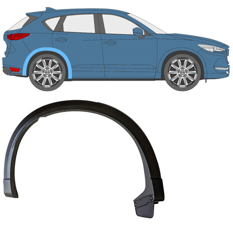 Rechts Seitliche Verkleidung des Heckfl&uuml;gels Mazda CX-5