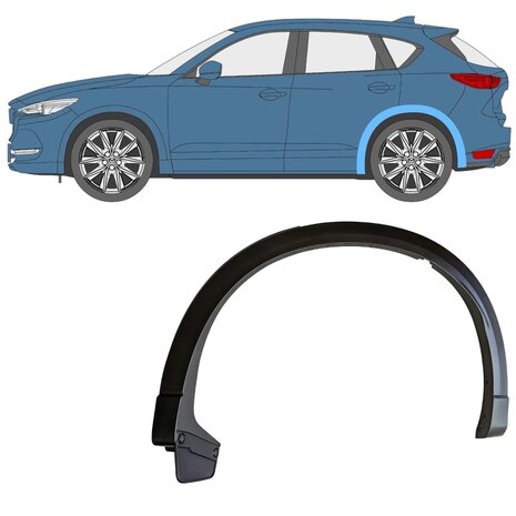 Links Seitliche Verkleidung des Heckfl&uuml;gels Mazda CX-5