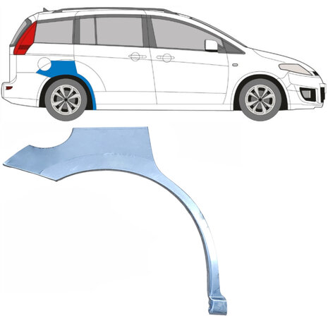 Rechts Reparaturblech f&uuml;r Heckfl&uuml;gel Mazda 5